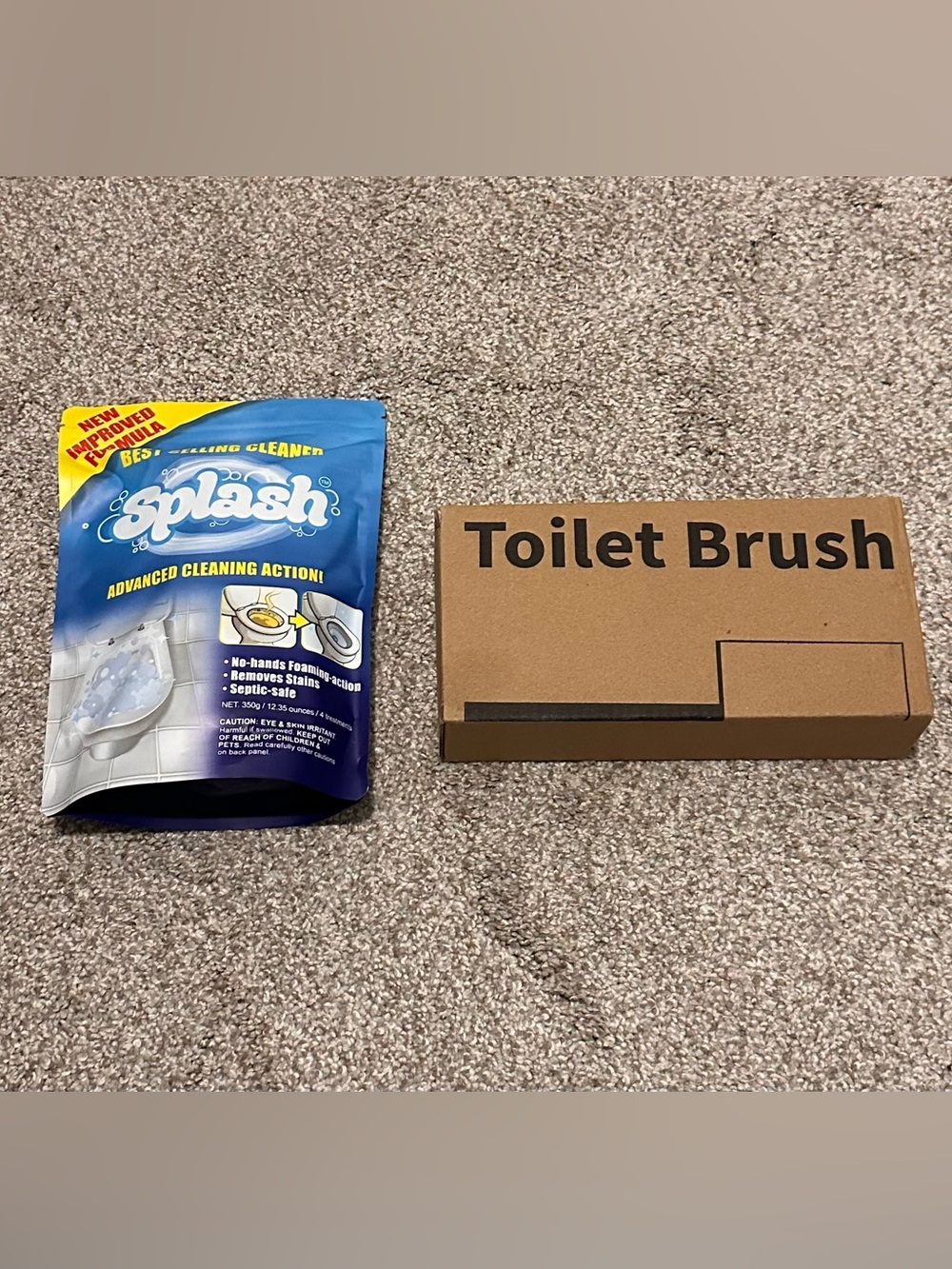 Splash Toilet Cleaning Pouch & Brush